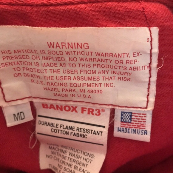 RJS Racing Equipment Dragster Racing Jacket MD - Picture 6 of 8